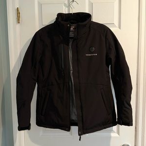 VENUSTAS heated jacket with battery pack electric insulated coat-detachable hood